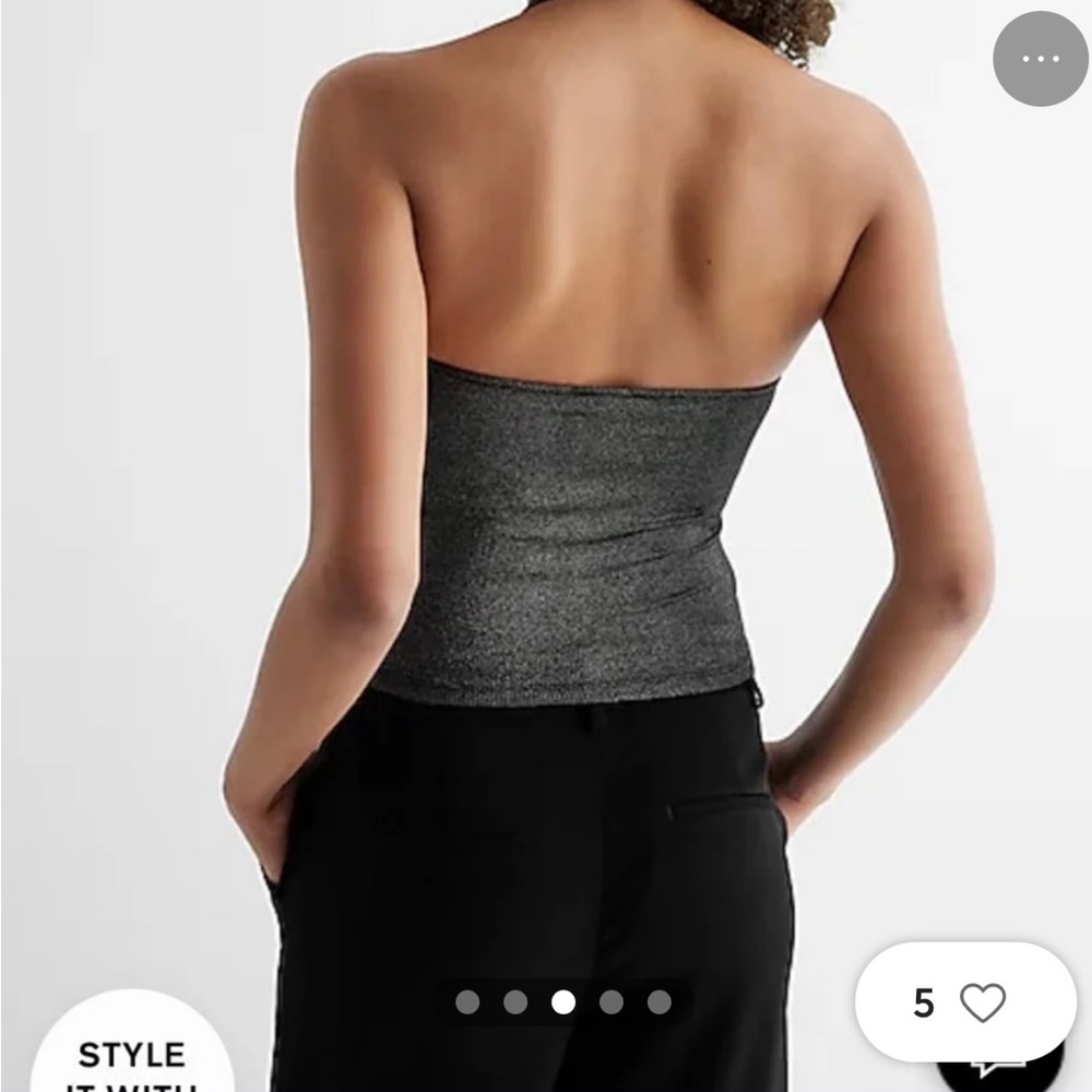 NWOT express large halter neck  cropped tank - Picture 5 of 9